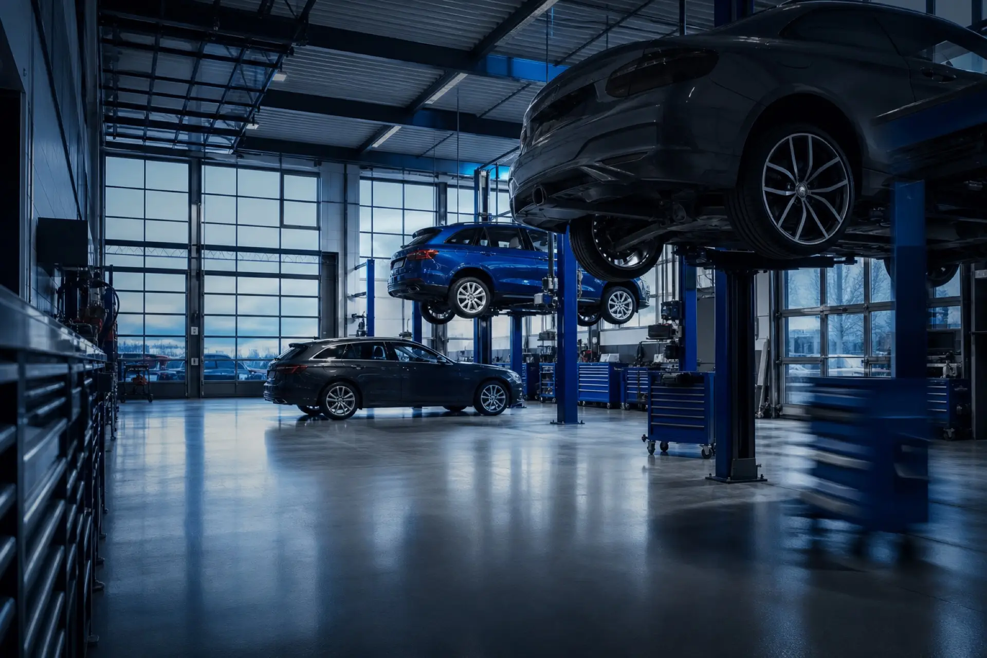 Auto garage workshop using AutoFact